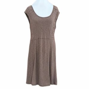 Toad & Co Sama Sama Falcon Brown dress, cotton & tencel blend, size M.